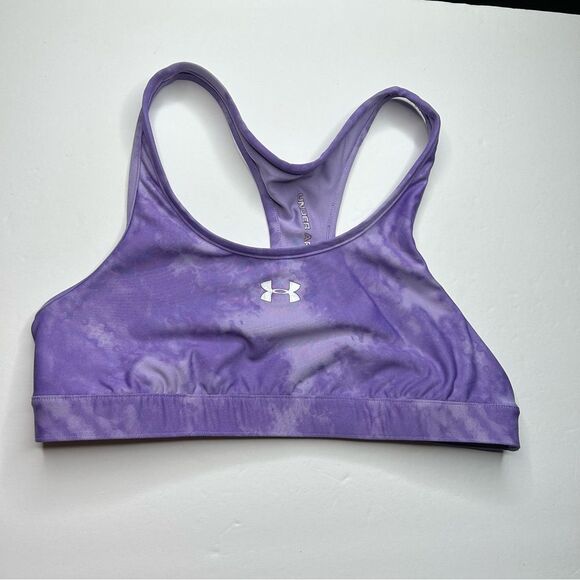 Under Armour Lavender unlined wire free wireless sports bra tie-dye medium - Picture 6 of 6